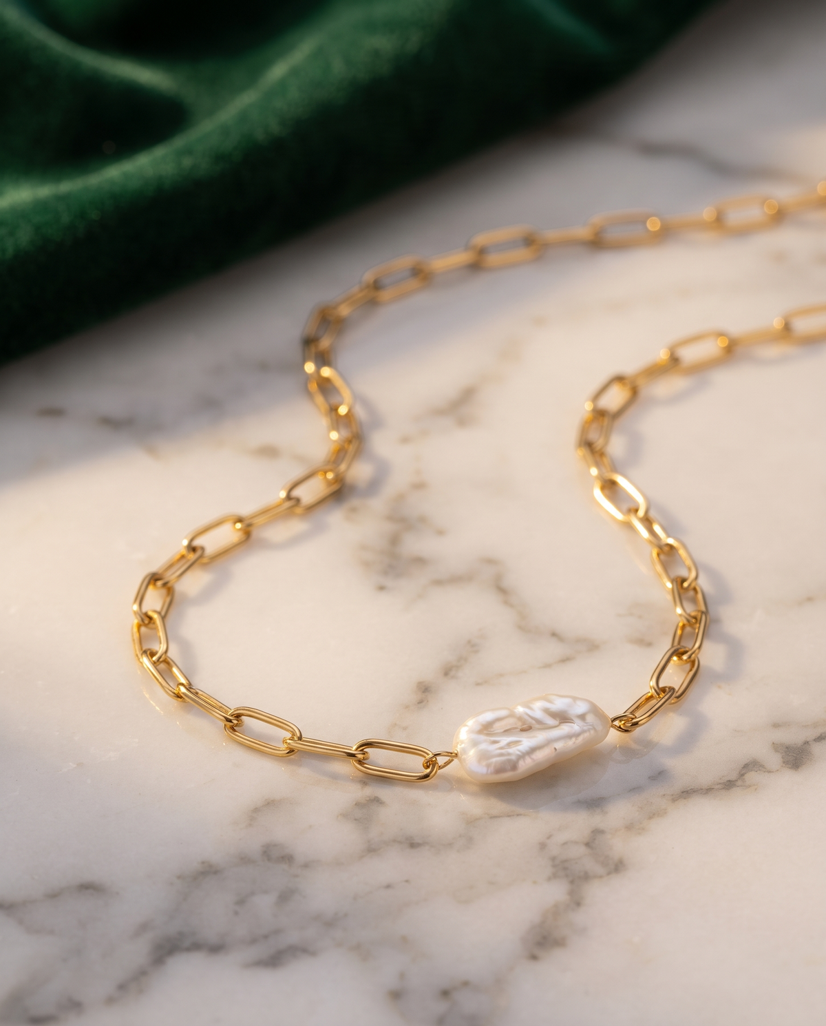 Baroque Halskette – Gold, Editorial Marmor