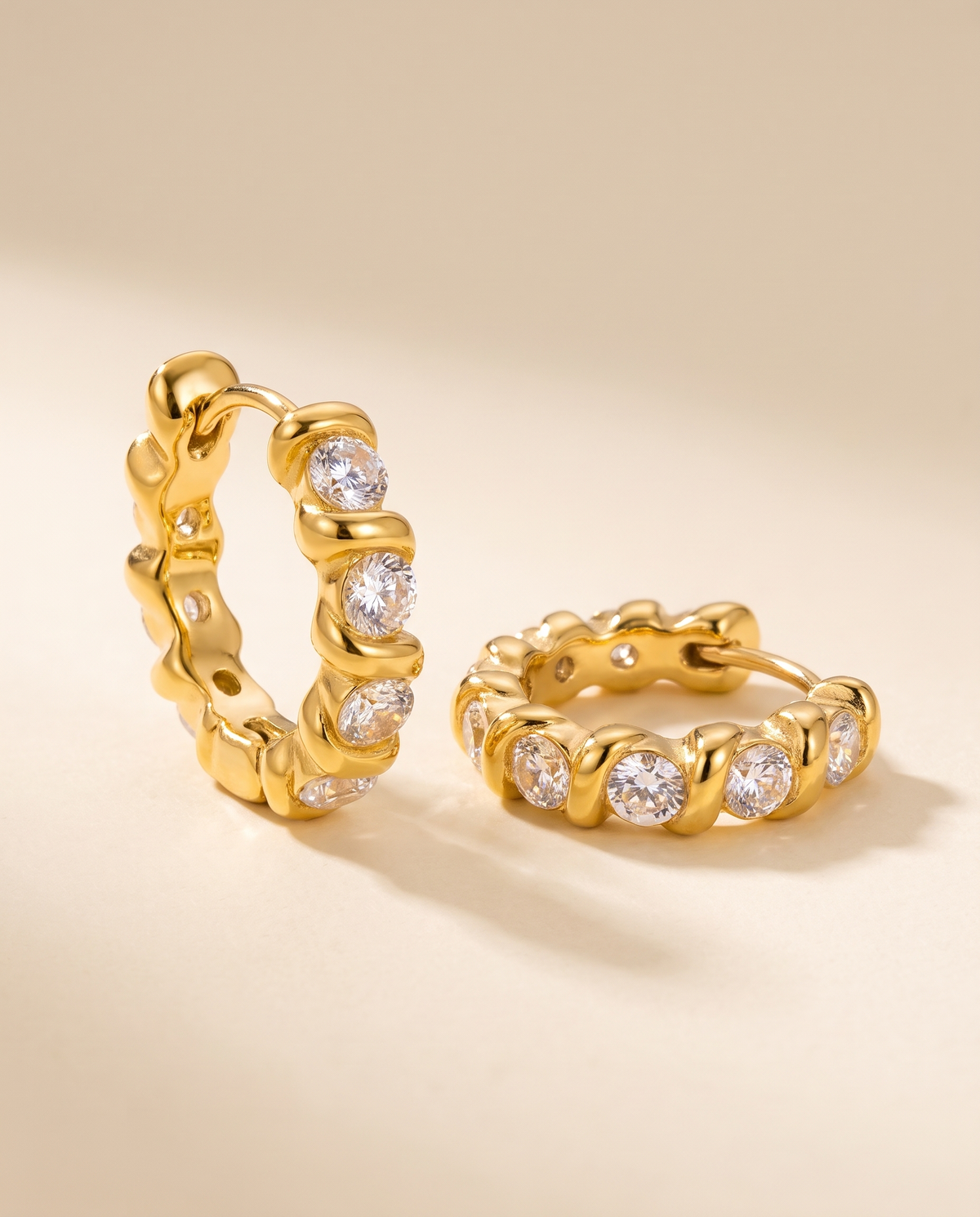 Étincelle Creolen – Gold, Studio-Packshot