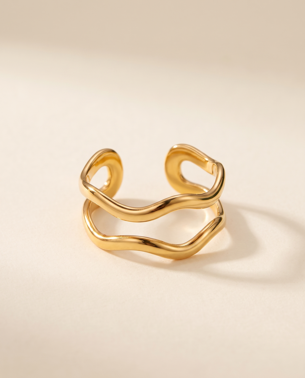 Vague Ring – Gold, Studio-Packshot